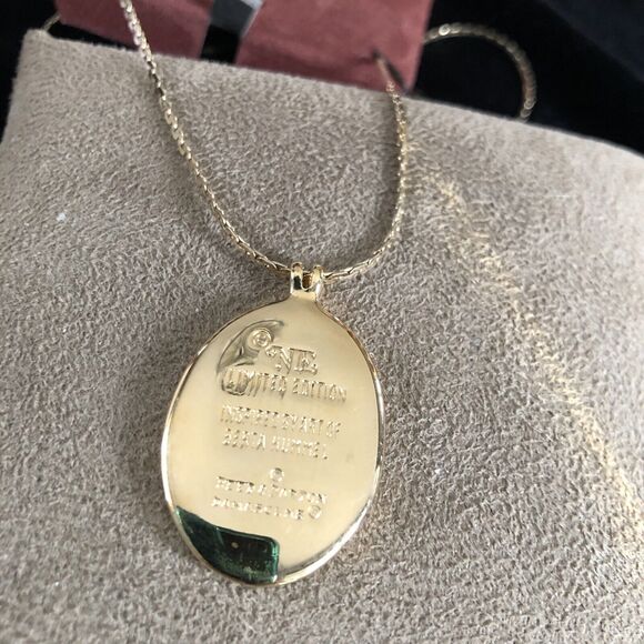 Vintage 24k Vermeil REED & BARTON Damascene Berta Hummel Pendant - Picture 4 of 5